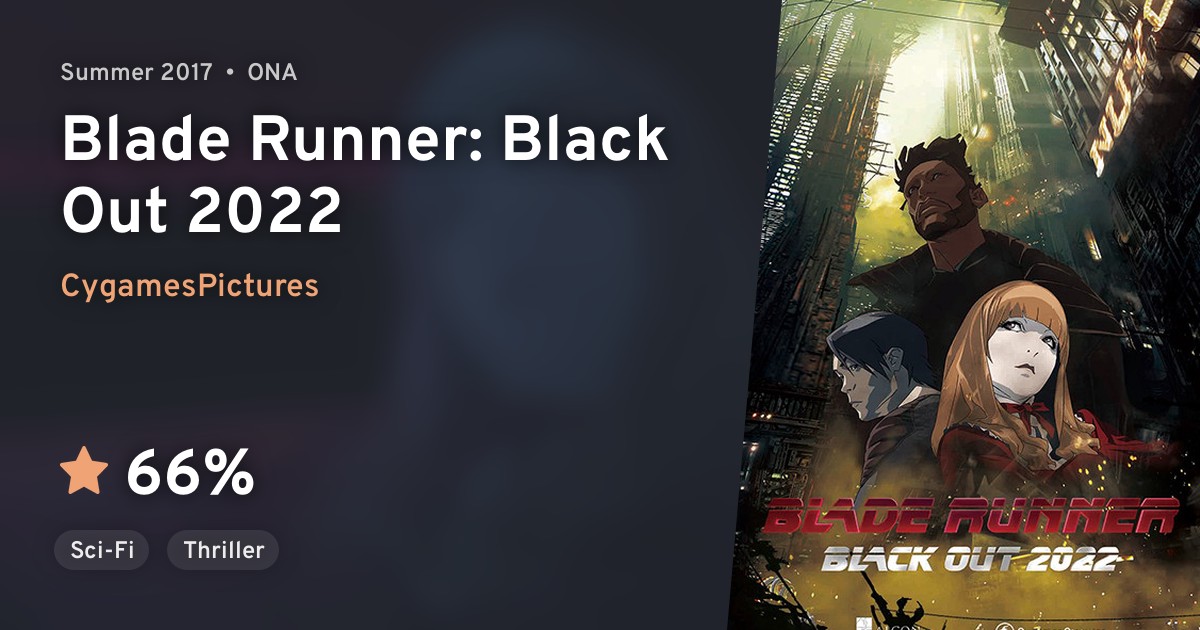 Blade Runner Black Out 22 Anilist