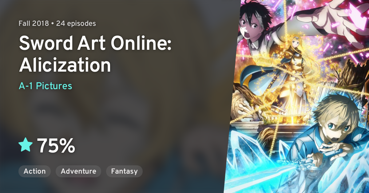 Sword Art Online Alicization Anilist
