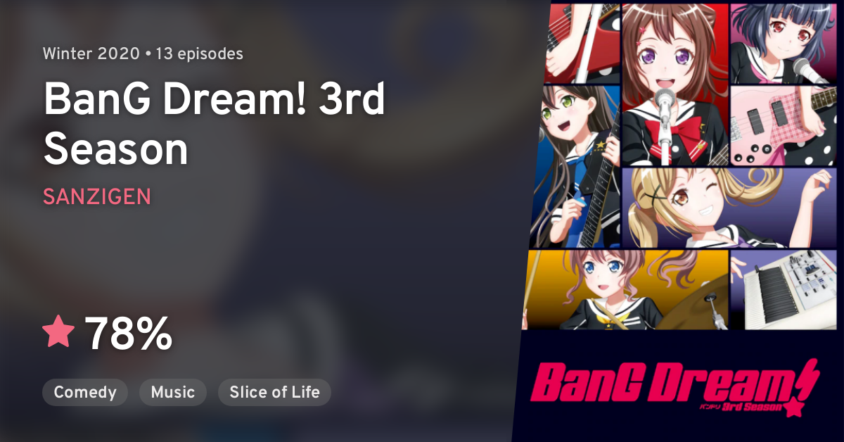 Stream BanG Dream! 3rd Season on HIDIVE