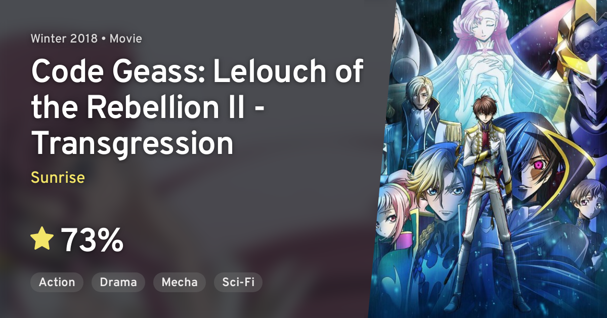 Review — Code Geass Hangyaku no Lelouch (Code Geass: Lelouch of