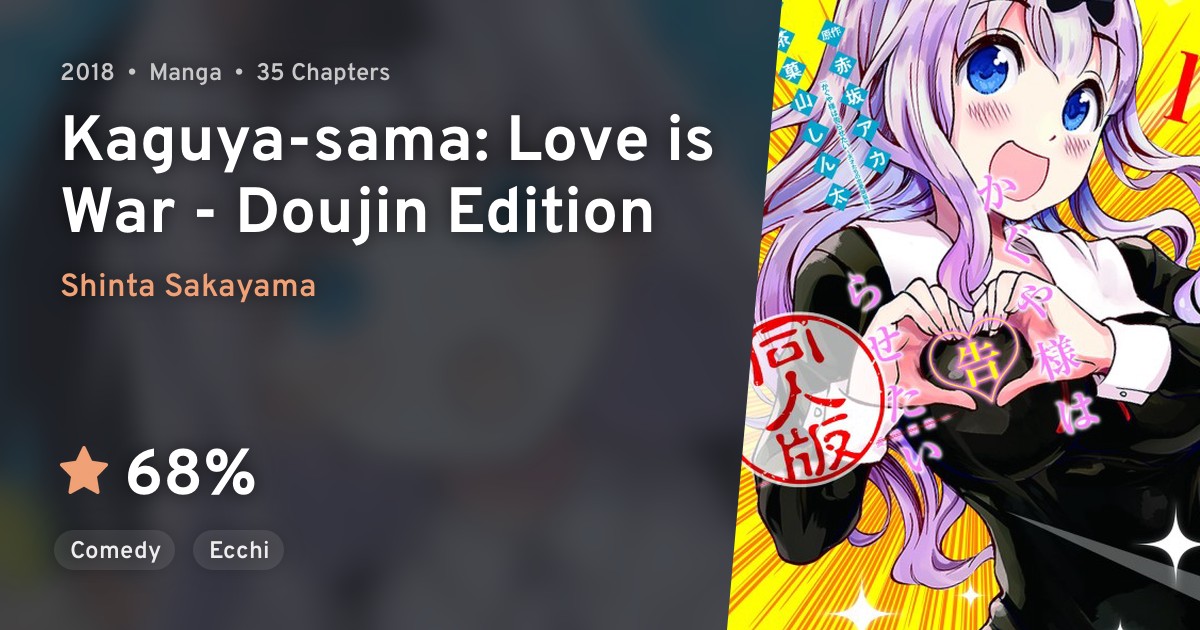 Kaguya Sama Wa Kokurasetai Dōjin Ban Kaguya-sama wa Kokurasetai: Doujin-ban (Kaguya-sama: Love is War - Doujin Edition) · AniList