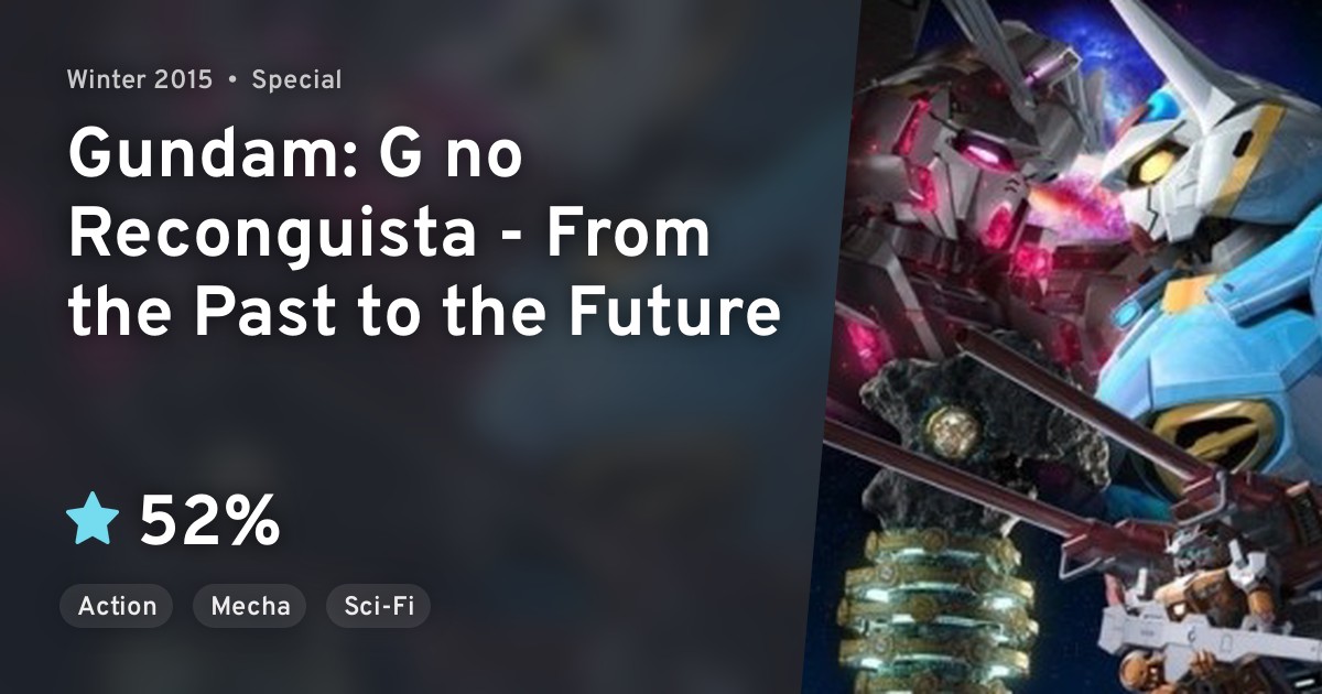 Gundam G No Reconguista From The Past To The Future Anilist