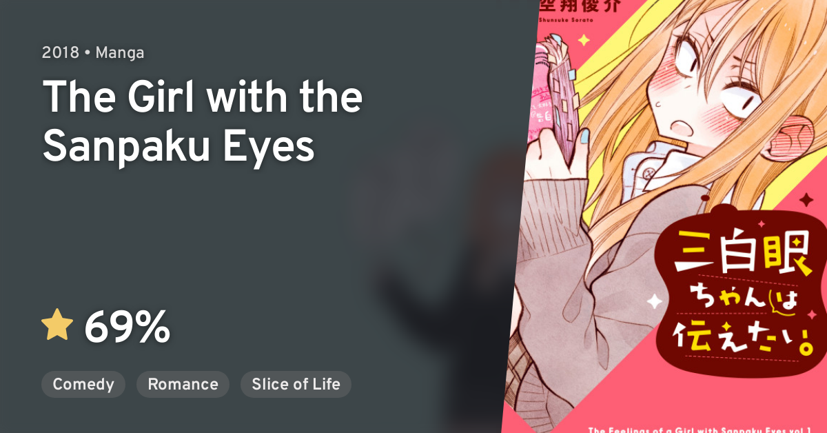 The Girl With The Sanpaku Eyes Manga Sanpakugan-chan wa Tsutaetai. (The Girl with the Sanpaku Eyes) · AniList