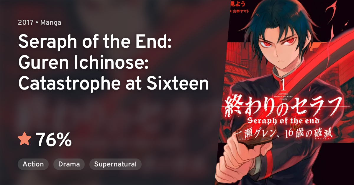 Guren Ichinose Catastrophe At Sixteen Chapter 17 Owari no Seraph: Ichinose Guren, 16-sai no Catastrophe (Seraph of the