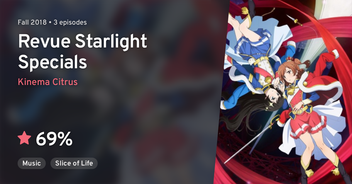 Shoujo ☆ Kageki Revue Starlight - Novo anime de idols para TV é