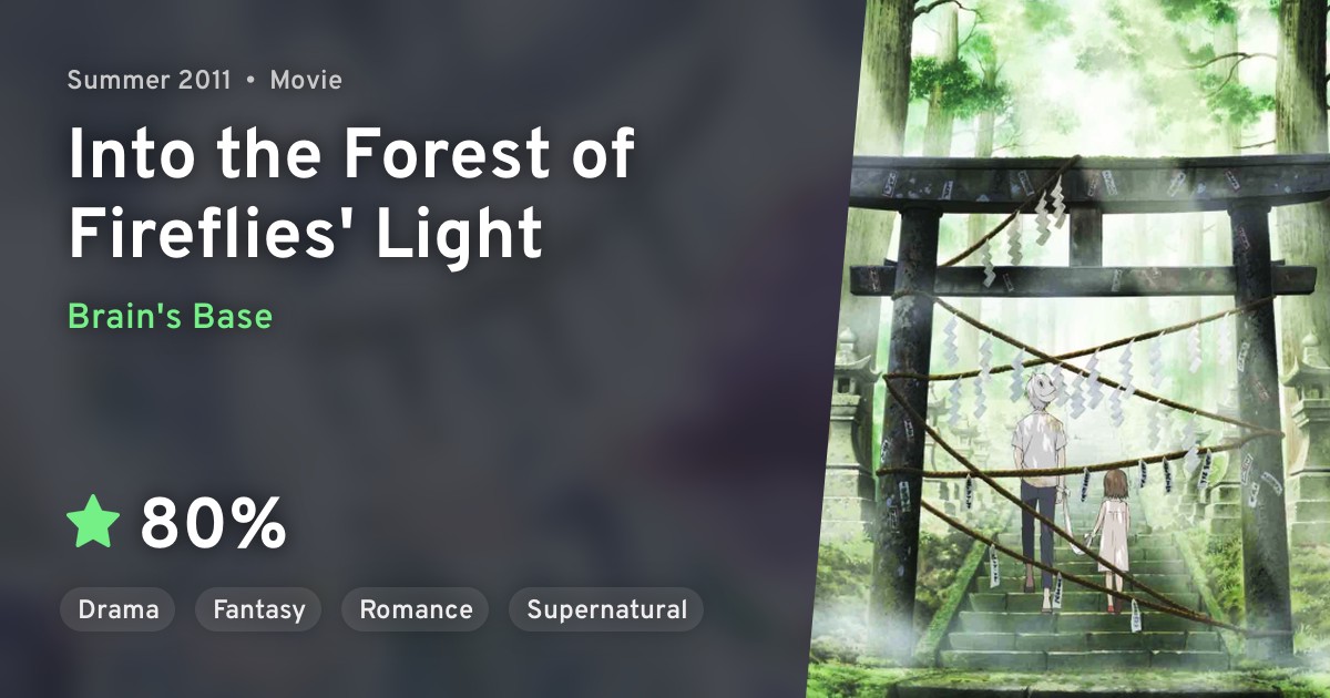 Hotarubi No Mori E Into The Forest Of Fireflies Light Anilist