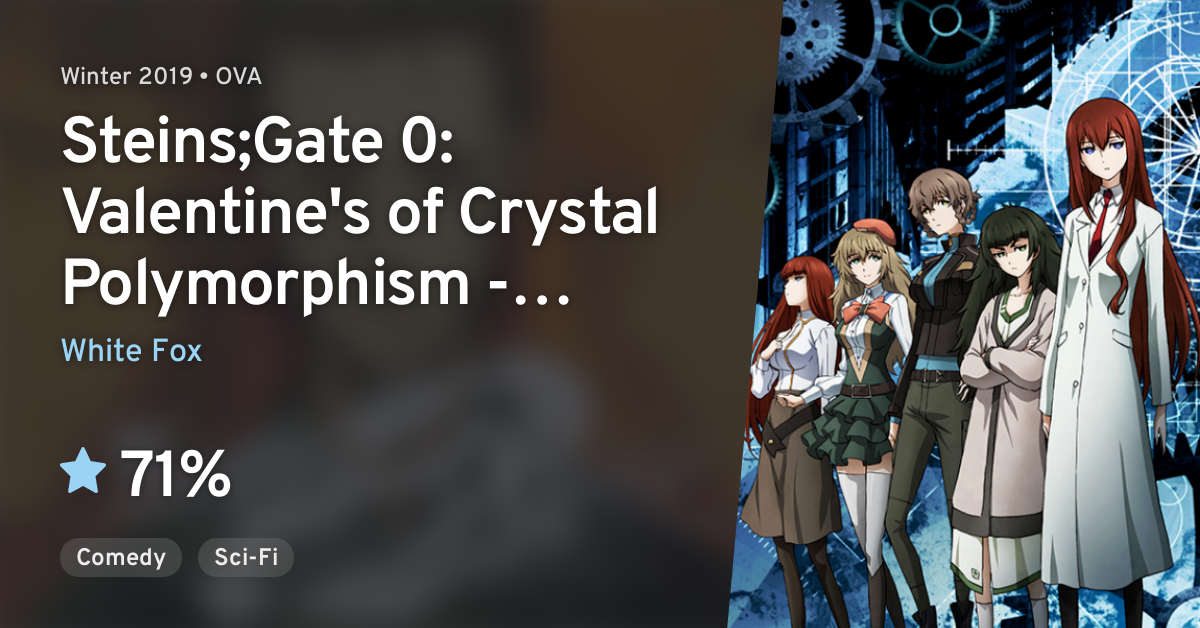 Anime Like Steins;Gate 0: Valentine's of Crystal Polymorphism