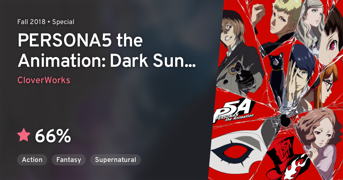 Persona 5 The Animation Dark Sun Persona5 The Animation Dark Sun Anilist
