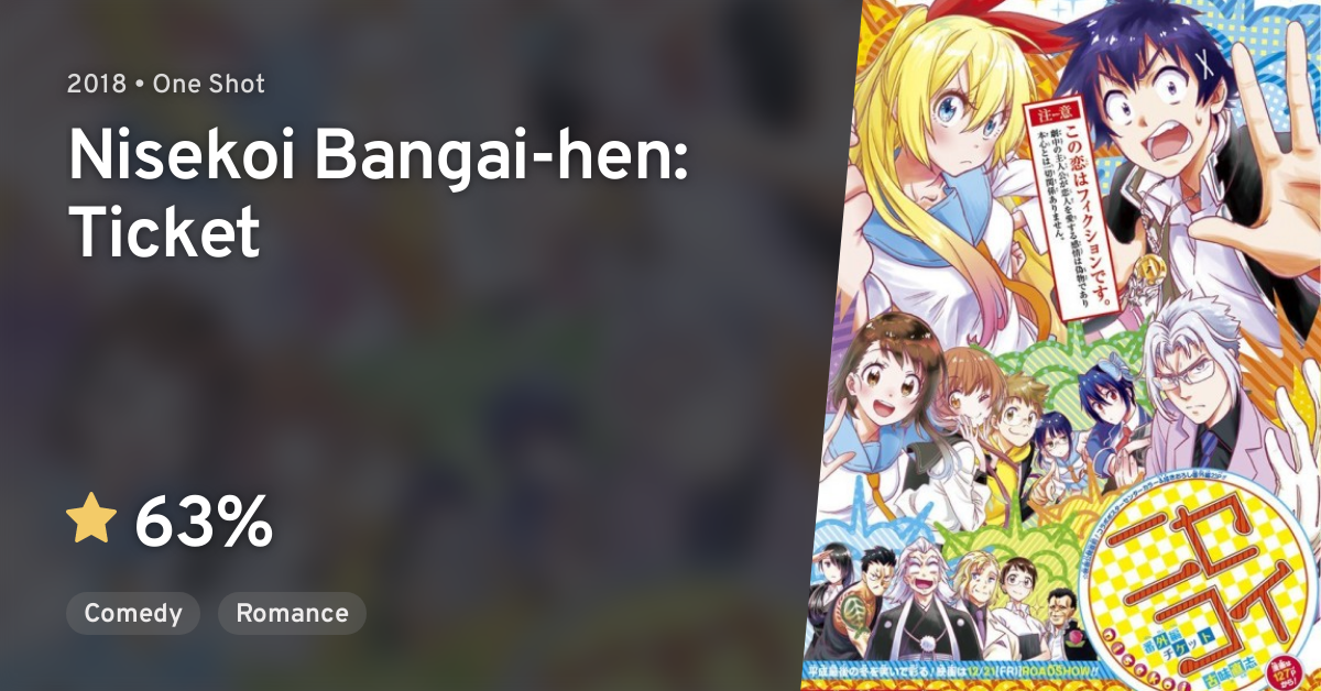 Nisekoi Bangai Hen Ticket Anilist