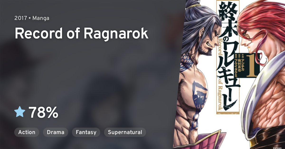 Shuumatsu no Valkyrie/Record of Ragnarok anime.