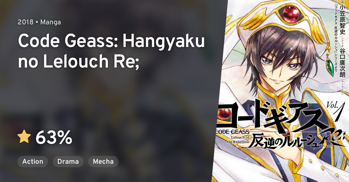 Code Geass Hangyaku No Lelouch Re Anilist