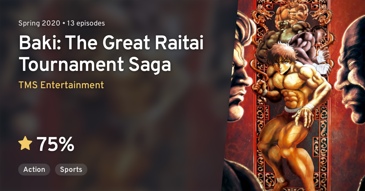 Anime Review: Grappler Baki: The Great Raitai Tournament Saga (2020) by  Toshiki Hirano