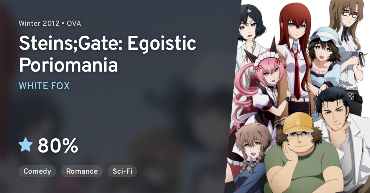 Steins Gate Oukoubakko No Poriomania Steins Gate Egoistic Poriomania Anilist