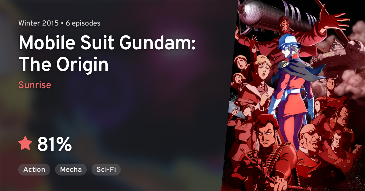 Kidou Senshi Gundam: THE ORIGIN (Mobile Suit Gundam: The Origin) · AniList