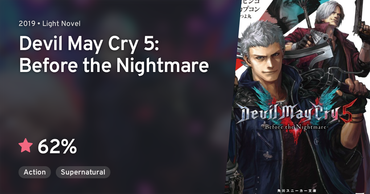 Devil May Cry Before The Nightmare Devil May Cry 5: Before the Nightmare · AniList