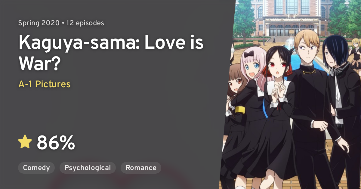 Kaguya Sama Wa Kokurasetai Tensai Tachi No Renai Zunousen Kaguya Sama Love Is War Anilist