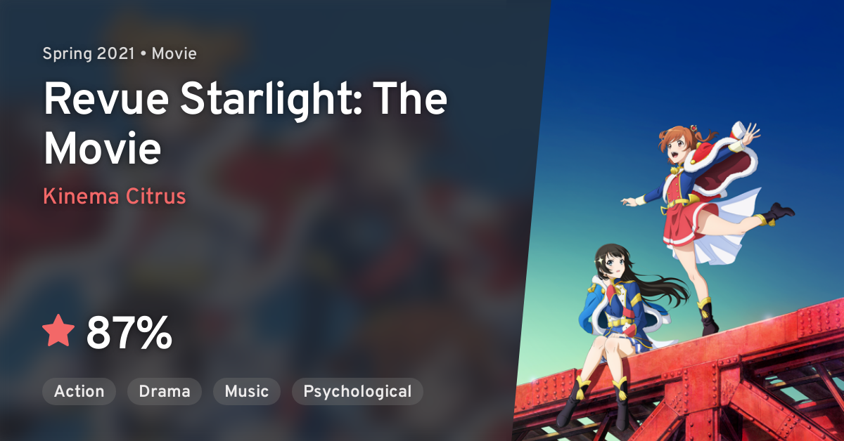 Shoujo☆Kageki Revue Starlight Movie (Revue Starlight: The Movie) · AniList