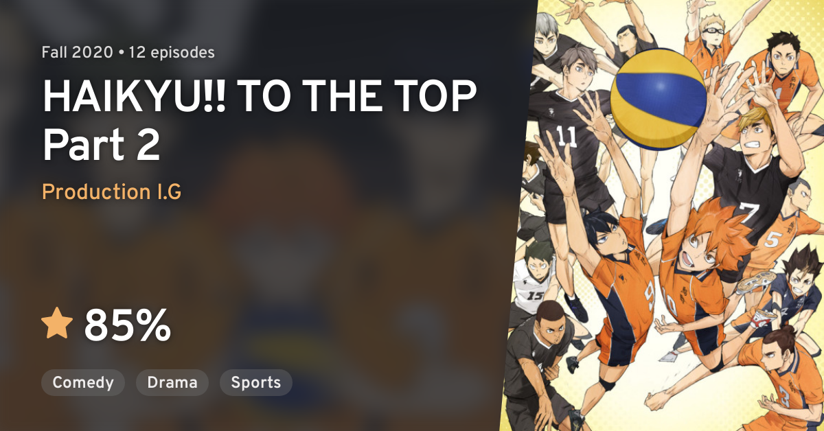 Haikyuu!! TO THE TOP 2 (HAIKYU‼ TO THE TOP Part 2) · AniList