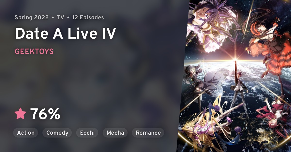 Date a Live Season 4 Premieres April 2022 - New Promotional Video