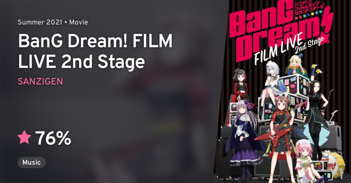 BanG Dream! FILM LIVE · AniList