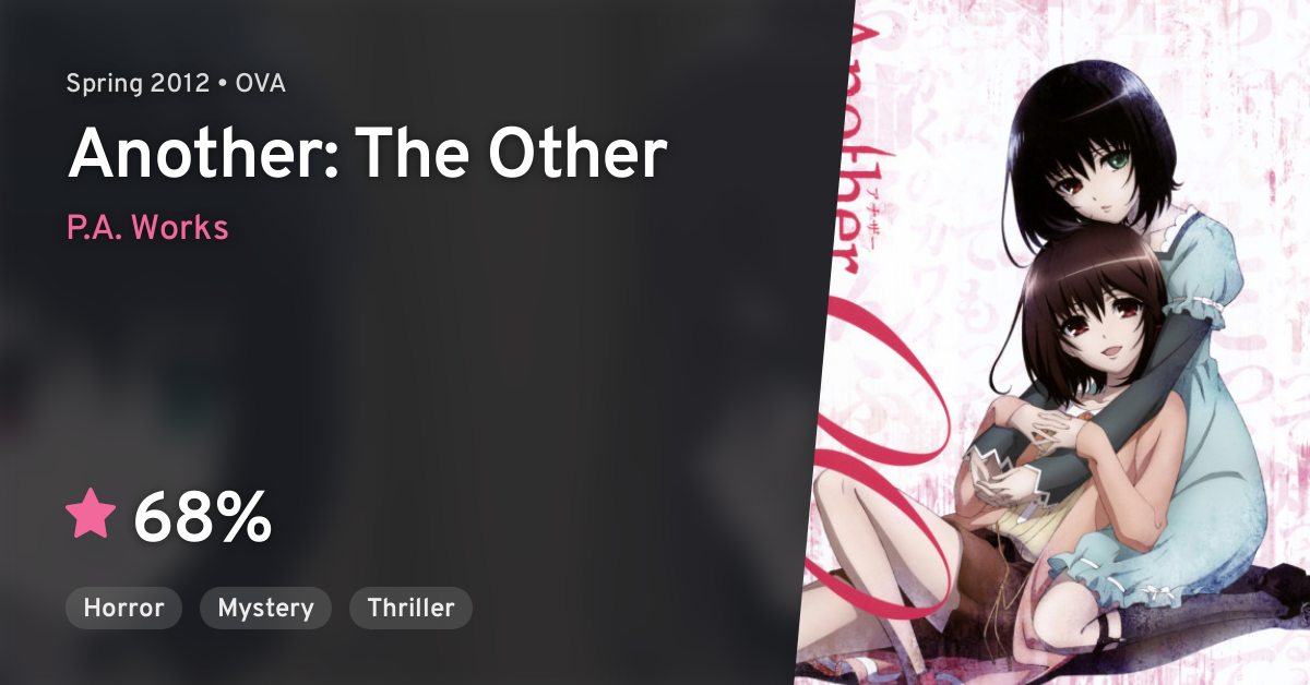 Another: The Other-Inga, Japanese Anime O.V.A. (2012) – Raistlin0903