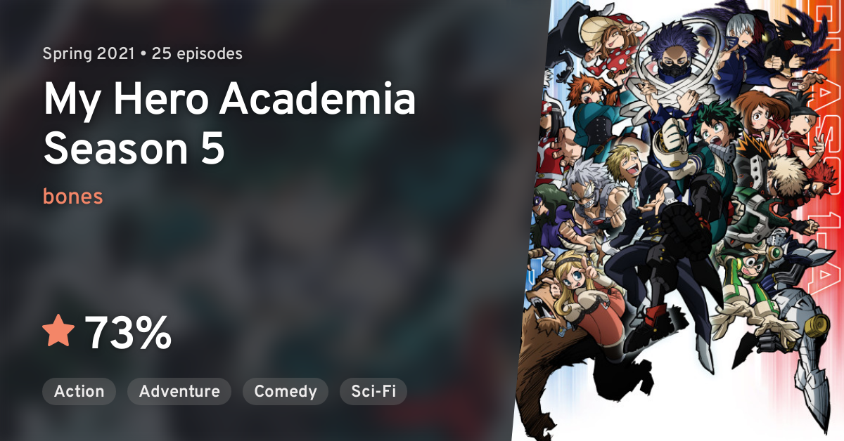Watch My Hero Academia Online, Season 5 (2021)