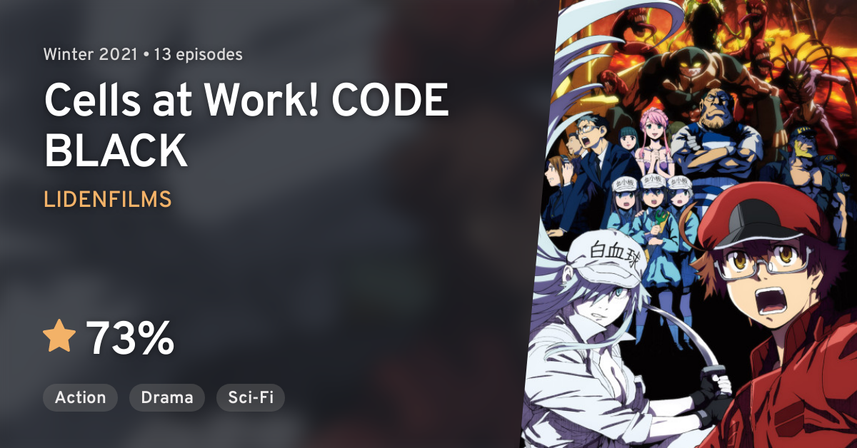 Hataraku Saibou!” and “Cells At Work! Code Black!” Blu-Ray/DVD