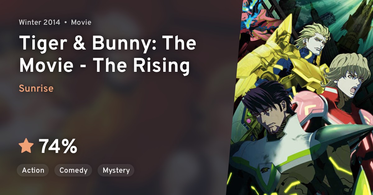 Tiger Bunny Movie 2 The Rising Tiger Bunny The Movie The Rising Anilist