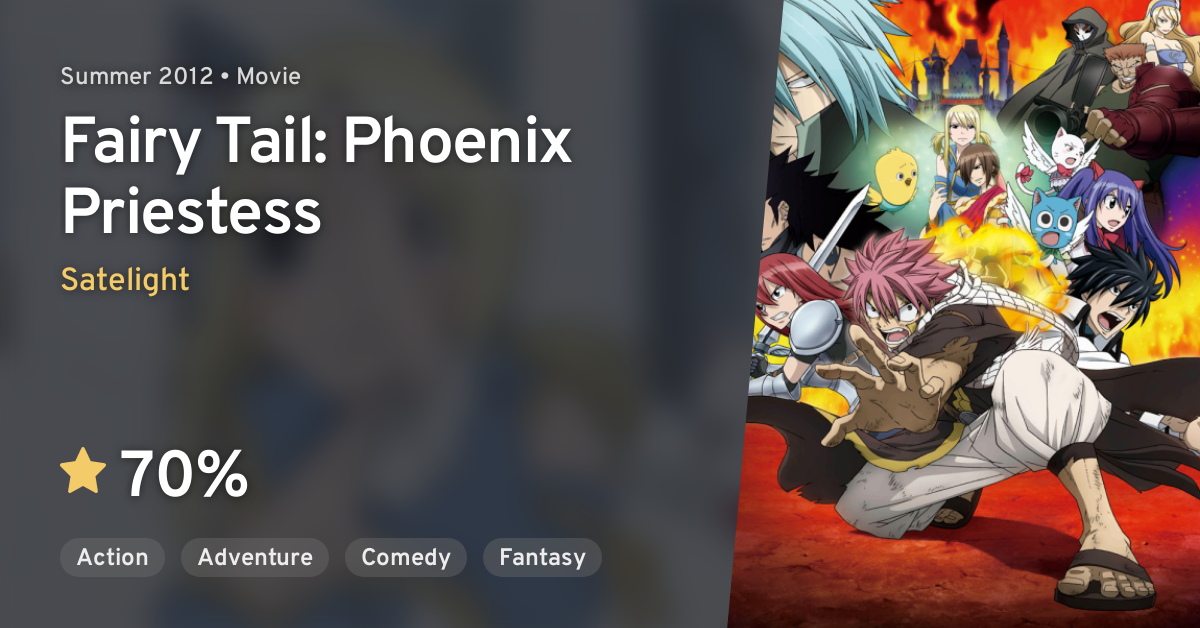 Fairy Tail Movie Houou No Miko Fairy Tail Phoenix Priestess Anilist