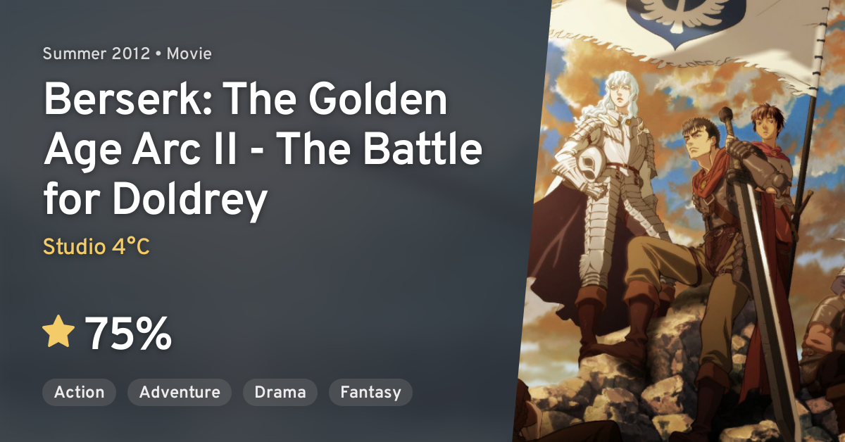  Berserk: The Golden Age Arc II - The Battle for Doldrey :  Various, Various: Movies & TV