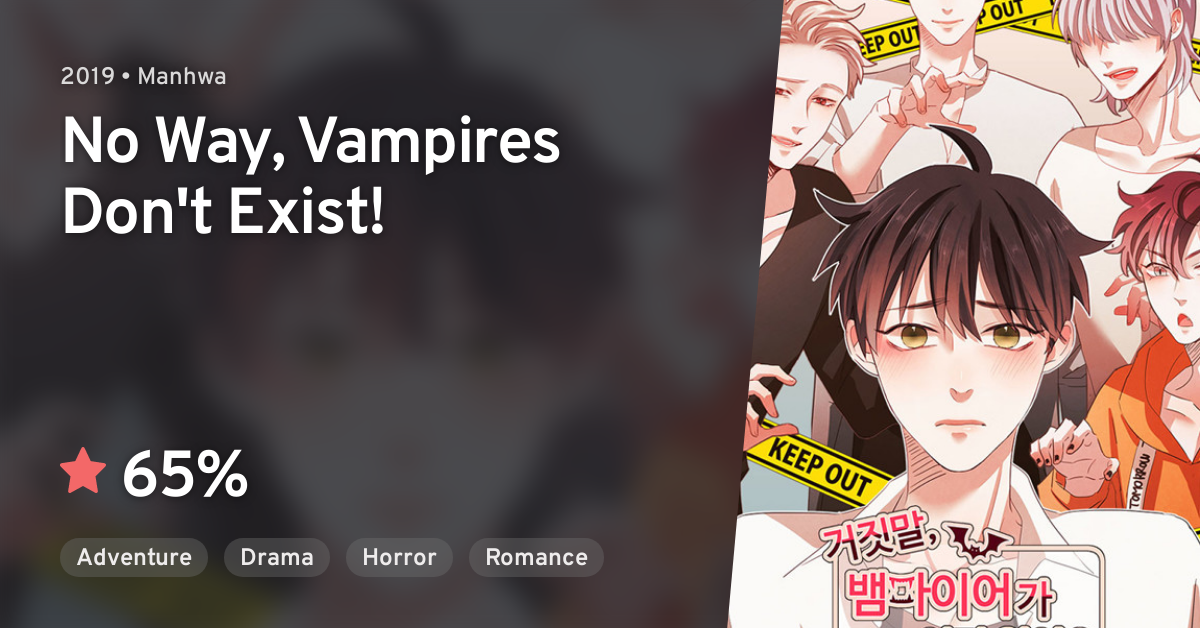 No Way Vampires Exist Manga Geojinmal, Vampire Eodi Isseo? (No Way, Vampires Don't Exist!) · AniList