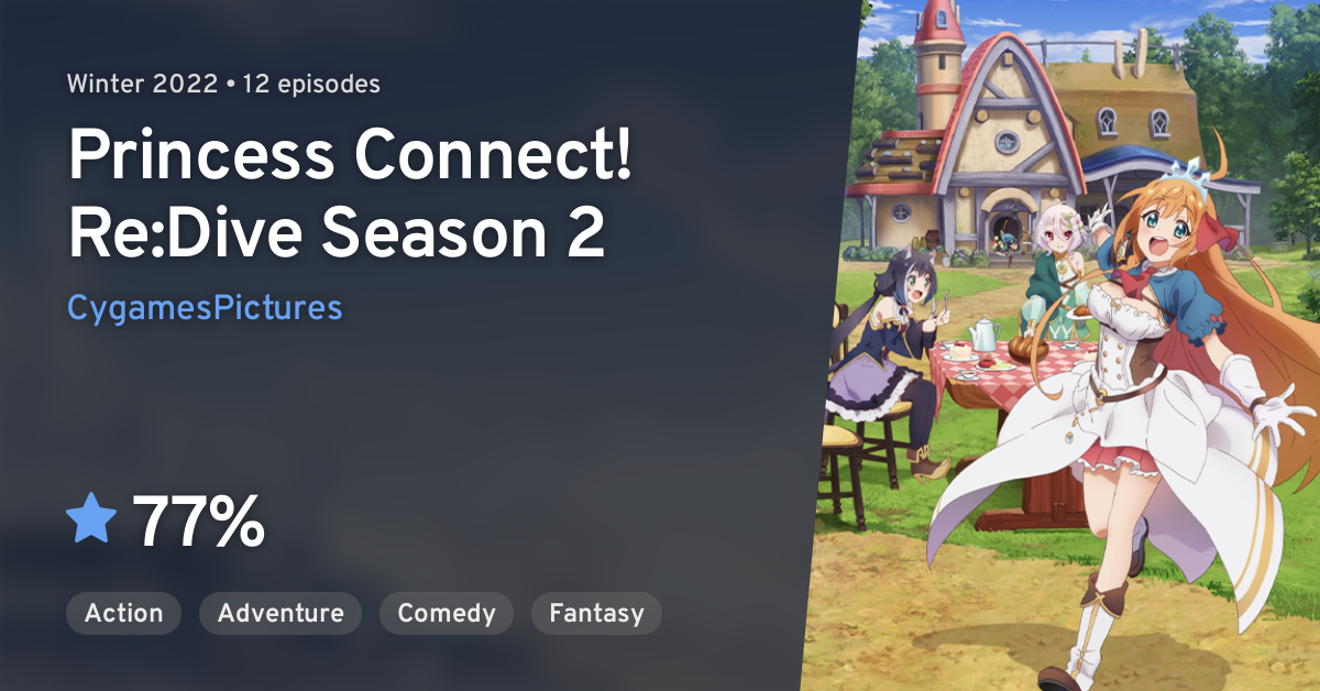 Princess Connect! Re:Dive 2 vai ter 12 episódios