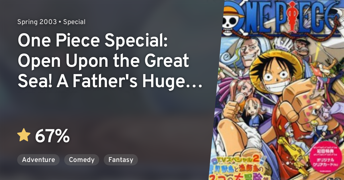 One Piece Special: Open Upon the Great Sea! A Father's Huge, HUGE Dream!  (2003) - Trakt