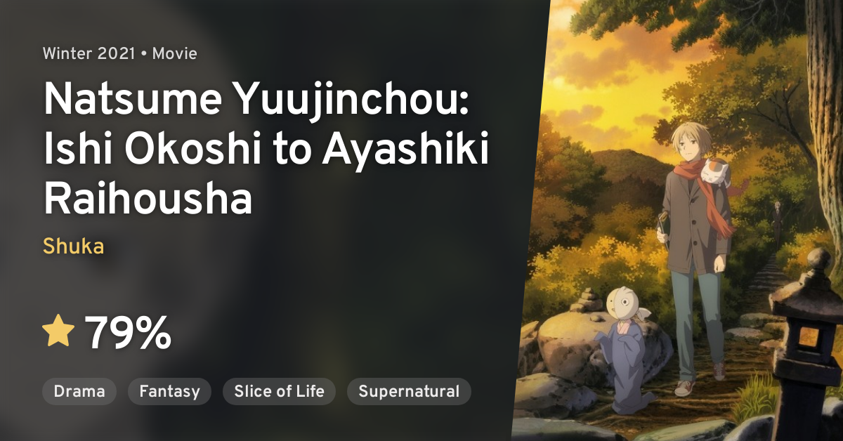 Natsume Yuujinchou: Ishi Okoshi to Ayashiki Raihousha · AniList