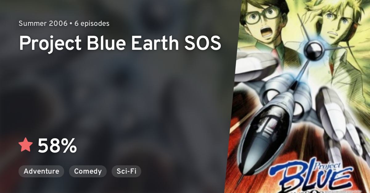 Project Blue Chikyuu Sos Project Blue Earth Sos Anilist