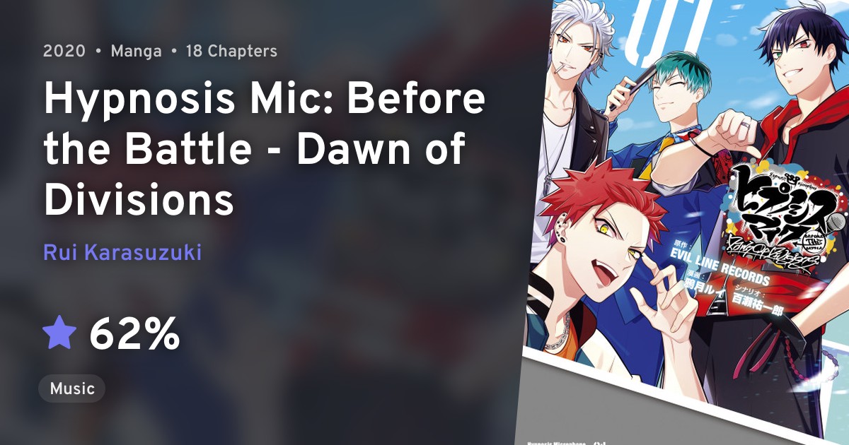 ぴ*み様 CD付 Before The Battle Dawn Of Divis JAPAN manga: Hypnosis Mic Before The Battle Dawn of