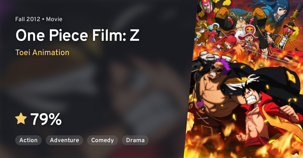 ONE PIECE FILM: Z (One Piece Film: Z) · AniList