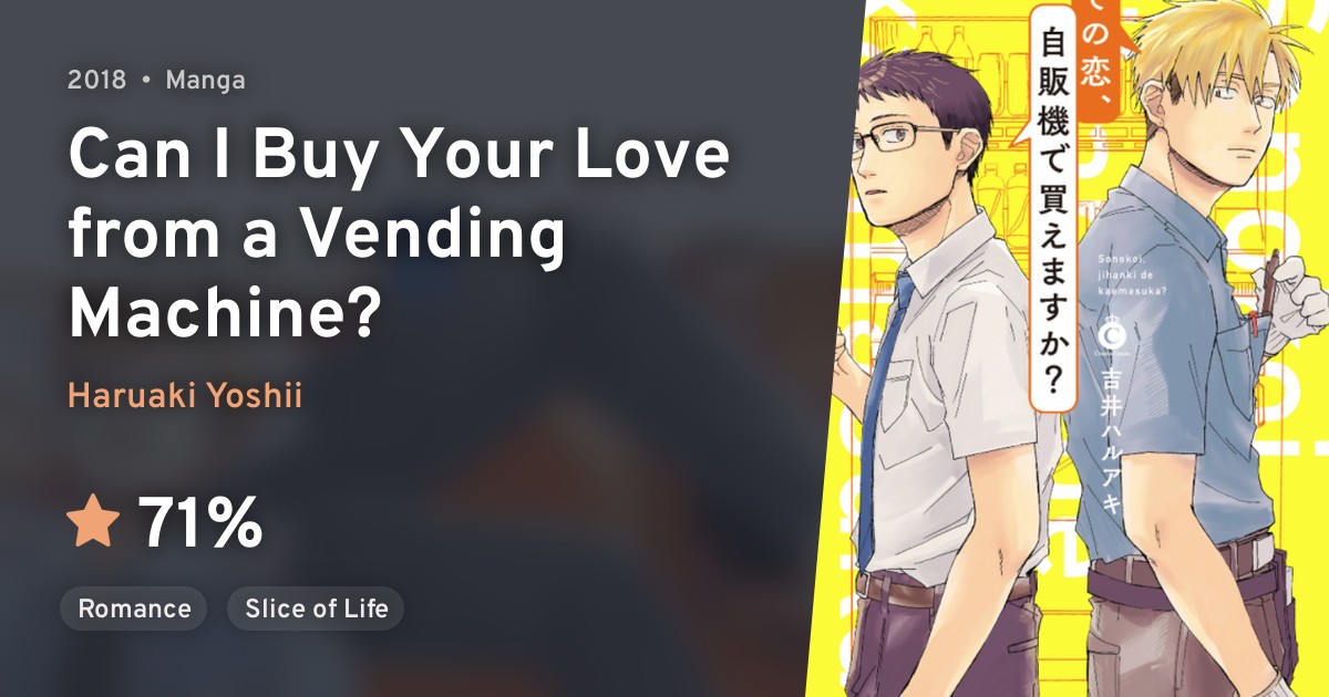 Sono Koi, Jihanki de Kaemasu ka? (Can I Buy Your Love from a Vending Machine? ) · AniList