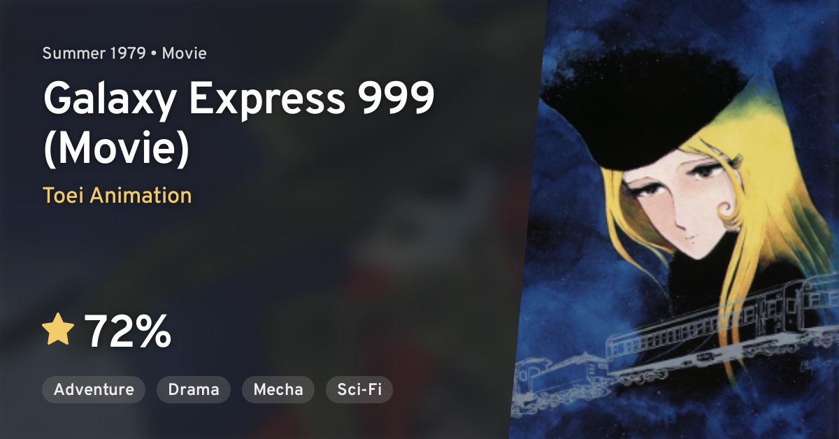 Ginga Tetsudou 999 (Movie) (Galaxy Express 999 (Movie)) · AniList