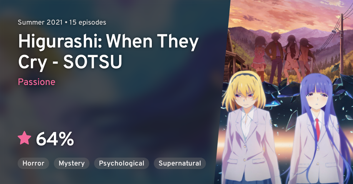 Crunchyroll - Higurashi no Naku Koro ni - Overview, Reviews, Cast, and List  of Episodes - Crunchyroll