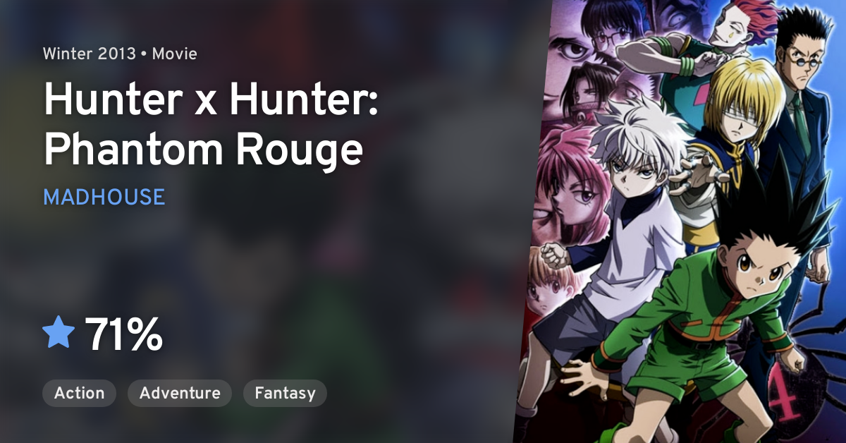 Hunter × Hunter: Phantom Rouge  Killua, Hunter anime, Hunter x hunter