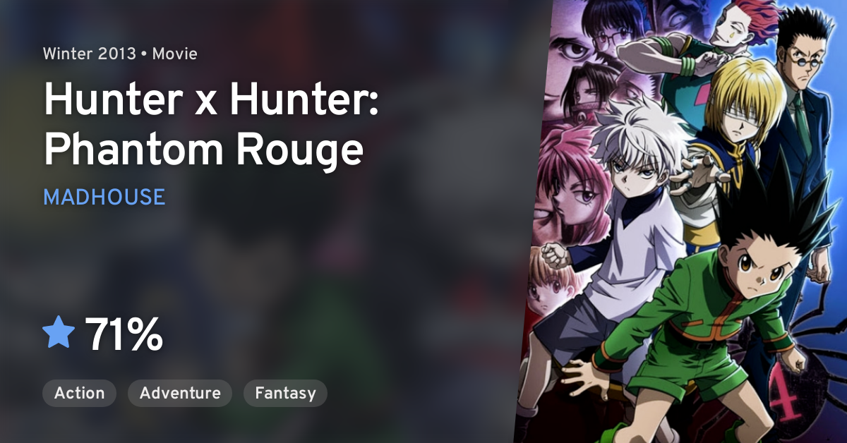 HUNTER×HUNTER: Phantom Rouge (Hunter x Hunter: Phantom Rouge) · AniList