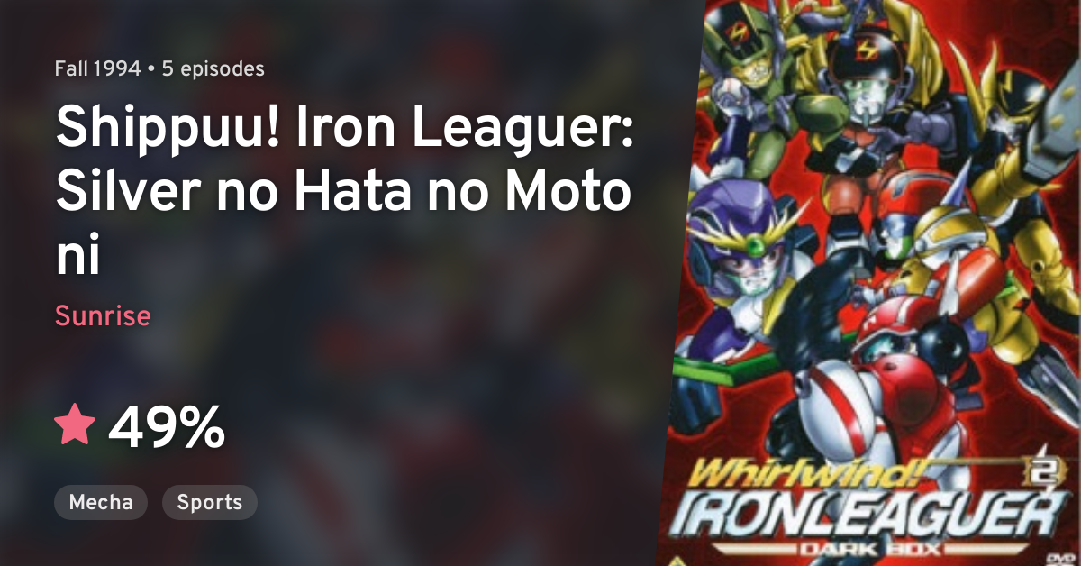 Shippuu! Iron Leaguer: Silver no Hata no Moto ni · AniList