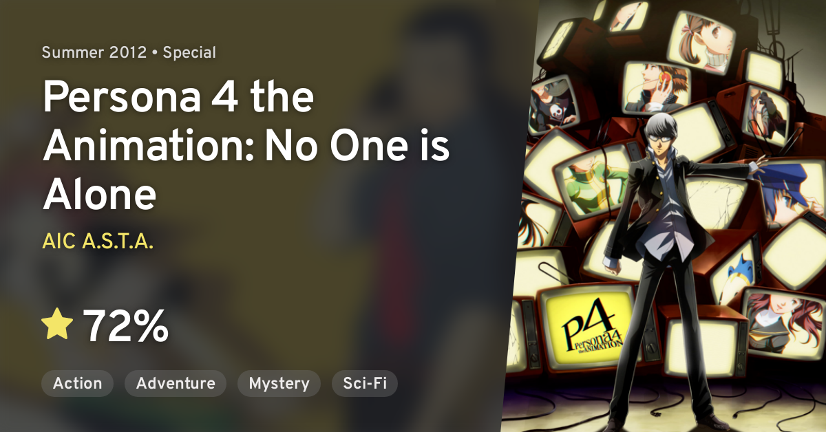 Anime Like Persona 4 the Animation: No One is Alone