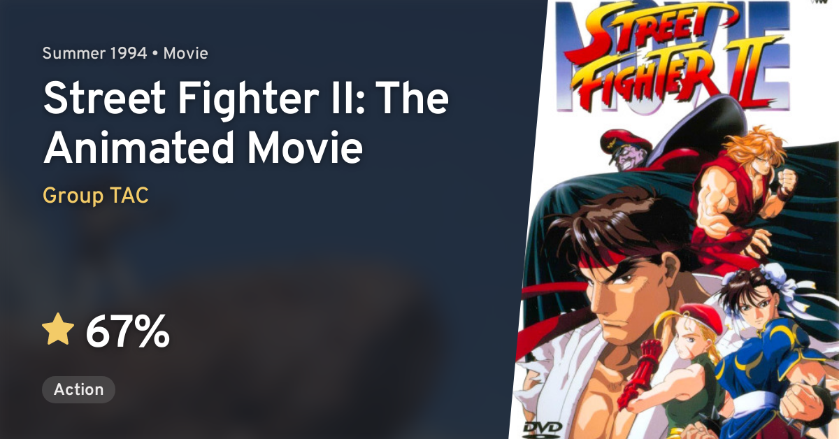 Street Fighter II: The Movie (Street Fighter II: The Animated Movie) ·  AniList