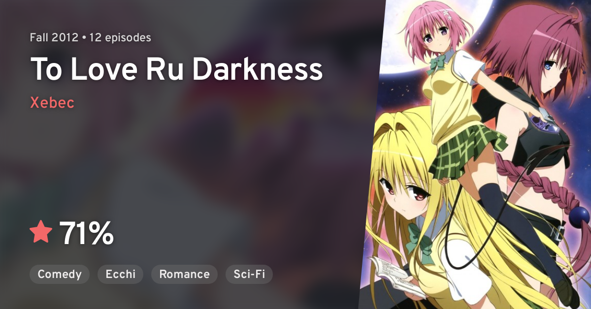 Crunchyroll Adds To Love Ru, Motto To Love Ru, and To Love Ru