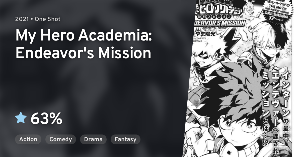 Boku no Hero Academia THE MOVIE: World Heroes' Mission (My Hero Academia: World  Heroes' Mission) · AniList