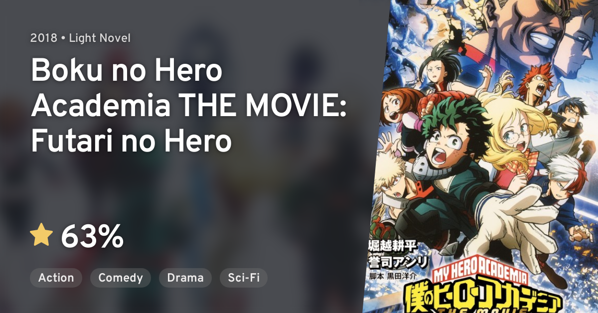 Boku No Hero Academia The Movie Futari No Hero Crunchyroll Boku no Hero Academia THE MOVIE: Futari no Hero · AniList