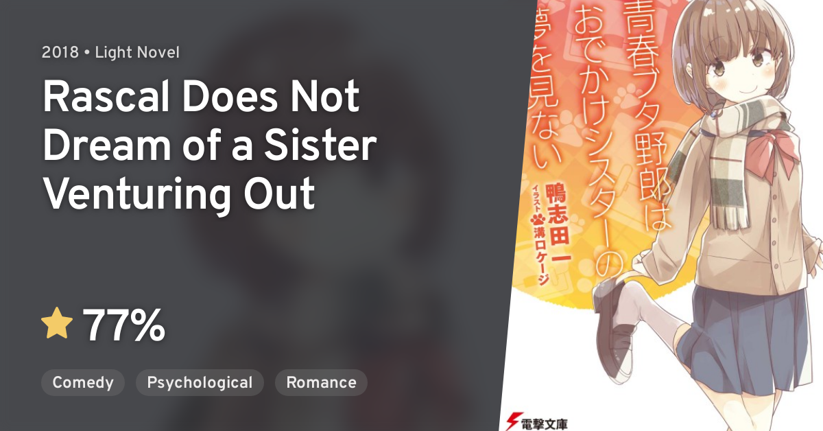 Otakus Brasil 🍥 on X: Lembrando que Bunny Girl lançará dois novos filmes  que são a sequência da história da Light Novel. Rascal Does Not Dream of a  Sister Venturing Out, que