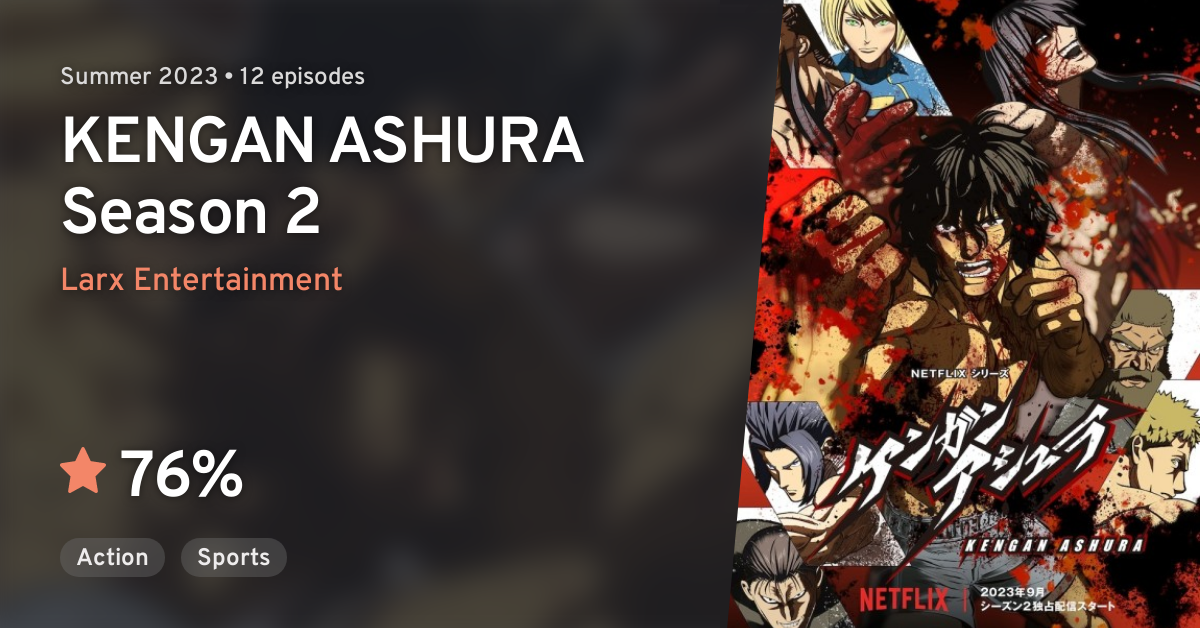 Kengan Ashura: 2ª parte já está disponível na Netflix